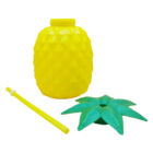 Ananász pohár fedővel és szívószállal - 800ml