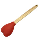 Szilikon spatula, hablapát szív alakú - 28cm