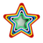 Csillag alakú műanyag kiszúró szett - 5db
