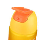 Műanyag színátmenetes kulacs biztonsági zárral 500ml - sárga