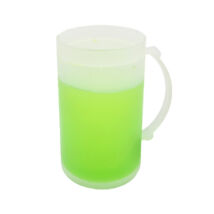 Duplafalú italhűtő korsó - zöld