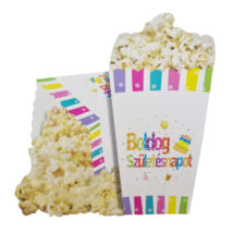 Boldog születésnapot popcorn doboz szett - 6db