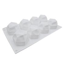 Mousse szilikon forma - gyémánt - 8 adagos