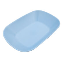 Ovális műanyag tányér - 14cm