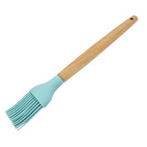 Szilikon kenőecset fa nyéllel 27cm - zöld