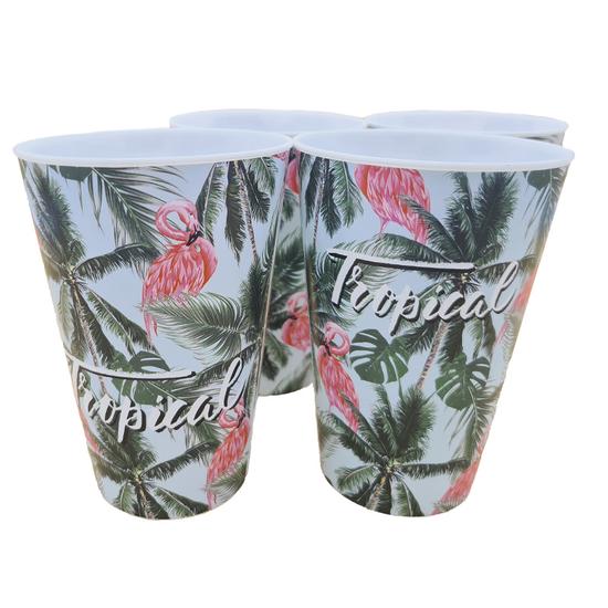Műanyag pohár szett 4 db - Tropical