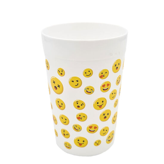 Smiley műanyag pohár szet 6db - 2,5dl 