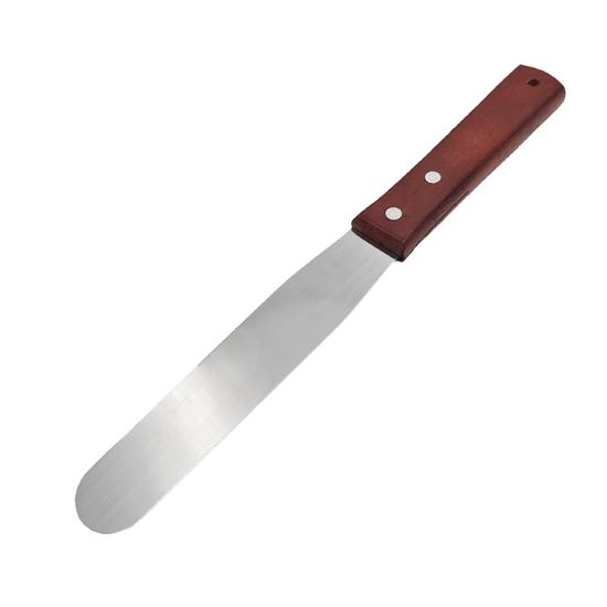 Cukrász spatula kenőkés fa nyéllel - 27cm