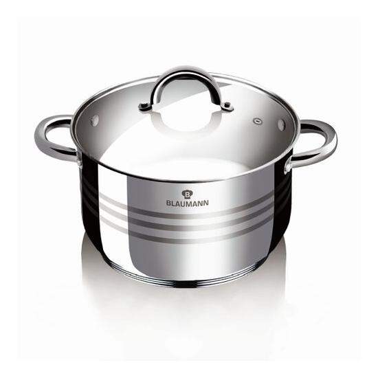 Blaumann Gourmet Line fazék üveg fedővel 12,5l