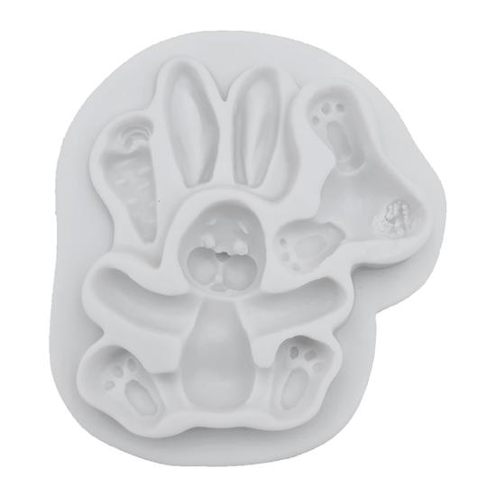 Nyuszi fondant/marcipán szilikon forma