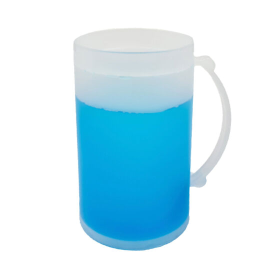Duplafalú italhűtő korsó - kék
