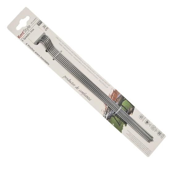 Rozsdamentes acél nyárs 6db - 30cm