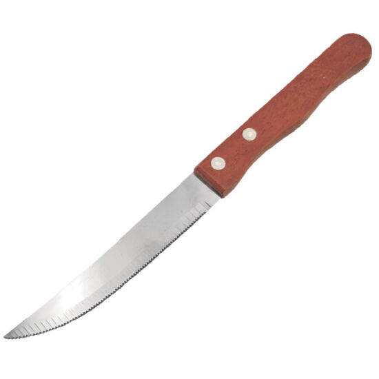Konyhai kés fa nyéllel recés - 21cm 