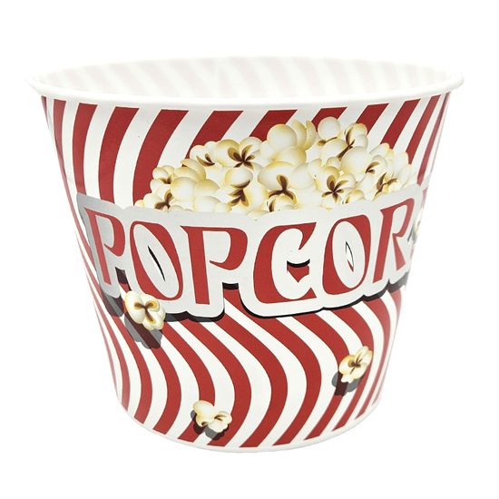 Popcorn vödör - piros-fehér