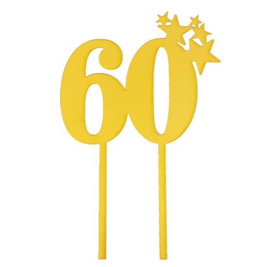 Számos arany tortabeszúró - 60
